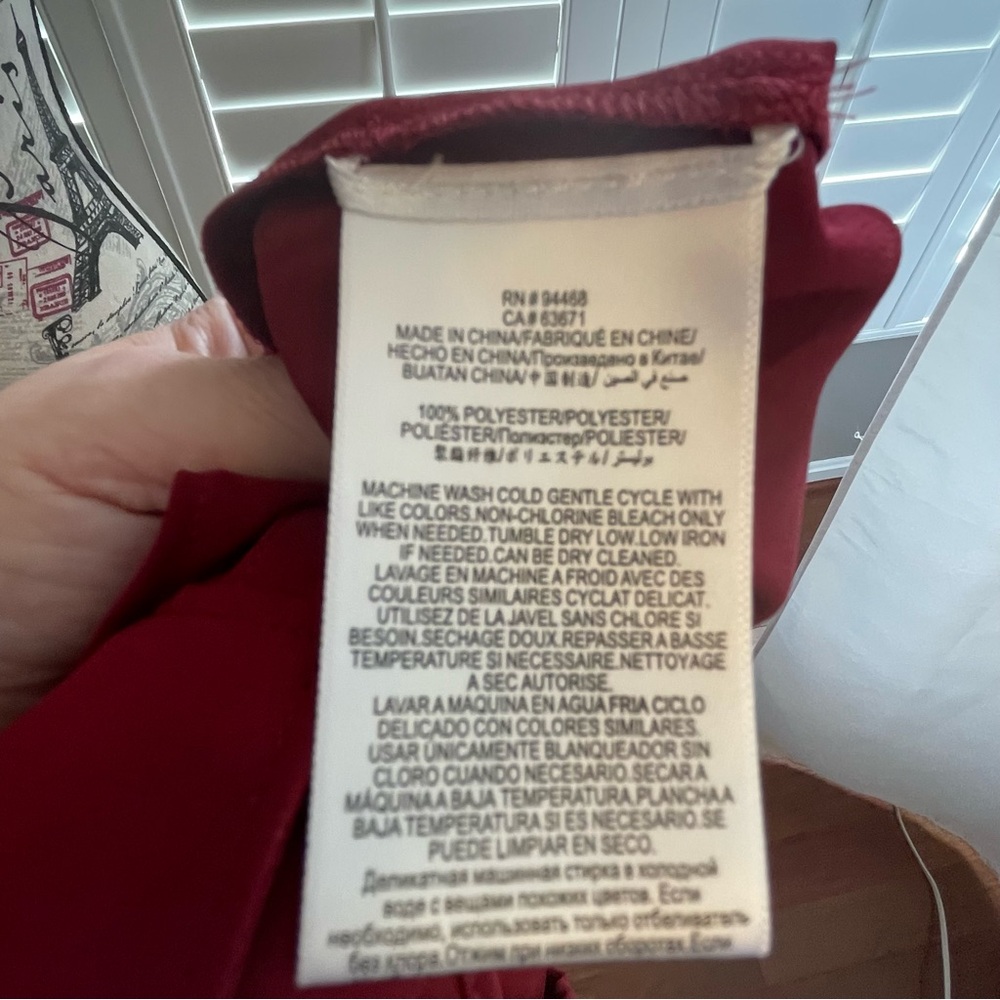 BCBGMaxAzria Rich Red Blouse - Picture 7 of 7
